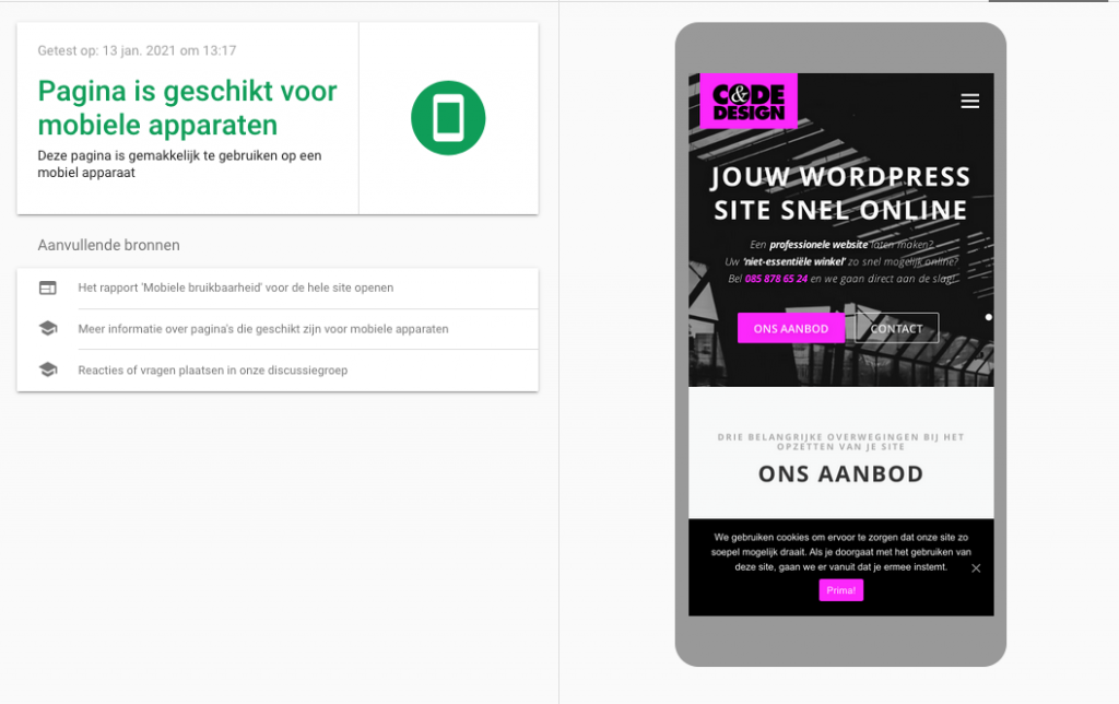 zo wordt je webshop gevonden op internet, mobile friendly Code en Design